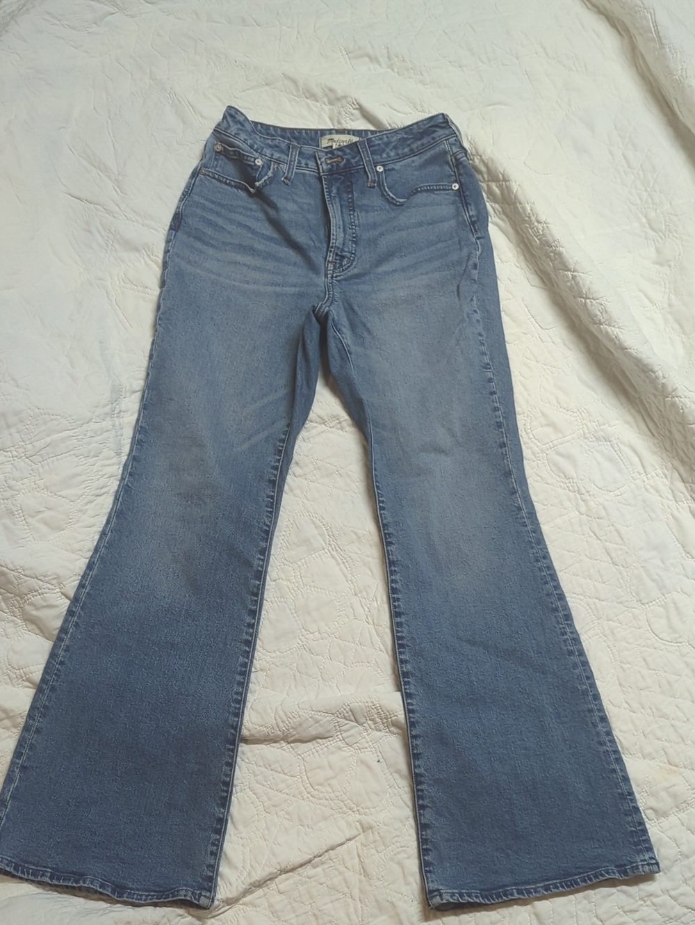 Madewell Curvy Perfect Vintage Flare Light Blue Jeans